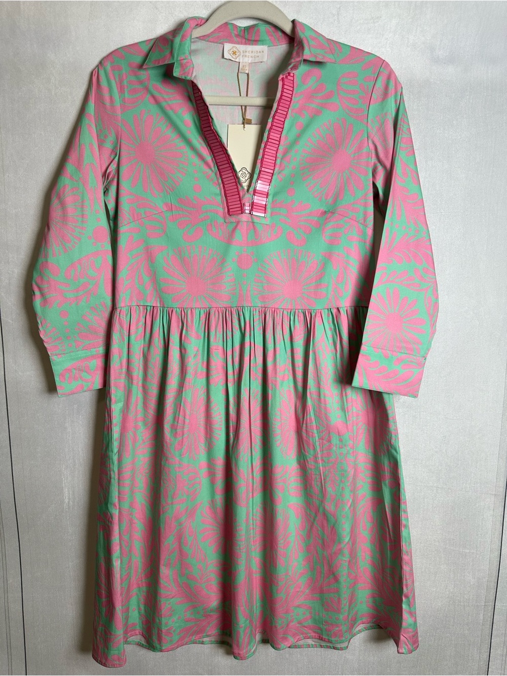 Sheridan French Lucy Dress XS NWT Julep Jardin Beaded Trim $355
